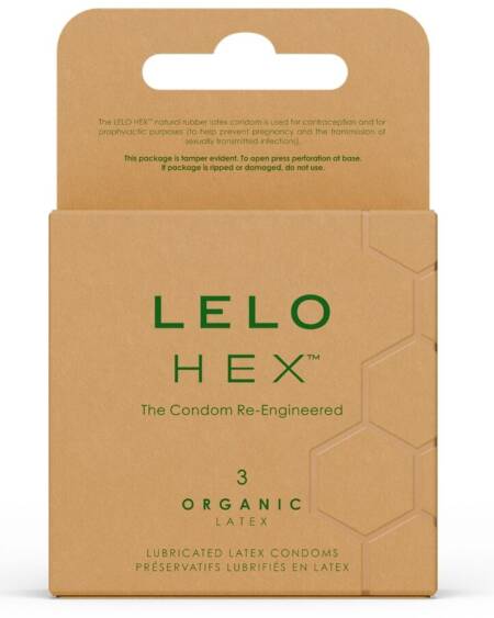 LELO - HEX ORGANIC CONDOM BOX 3 UNITS