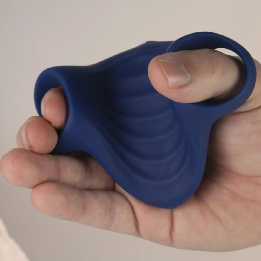 ROCKS- OFF - PALM BLUE FLEXIBLE VIBRATOR MASTURBATOR – Bild 5