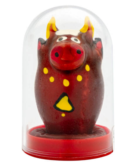 CONDOMERIE - HANDPAINTED NOVELTY CONDOMS BULL MODEL 1