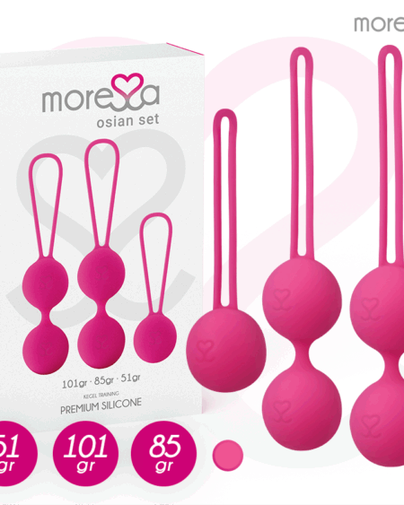 MORESSA - OSIAN SET PREMIUM SILICONE PINK (Osian One - 51 g  Osian Two - 101 g  Osian Three 85 g)