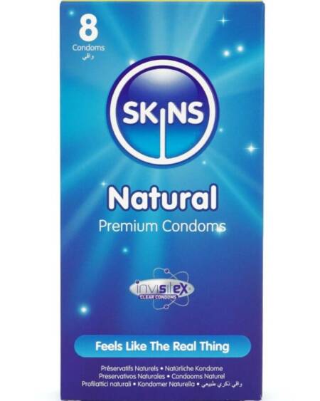 SKINS - NATURAL PREMIUM CONDOMS PACK 8