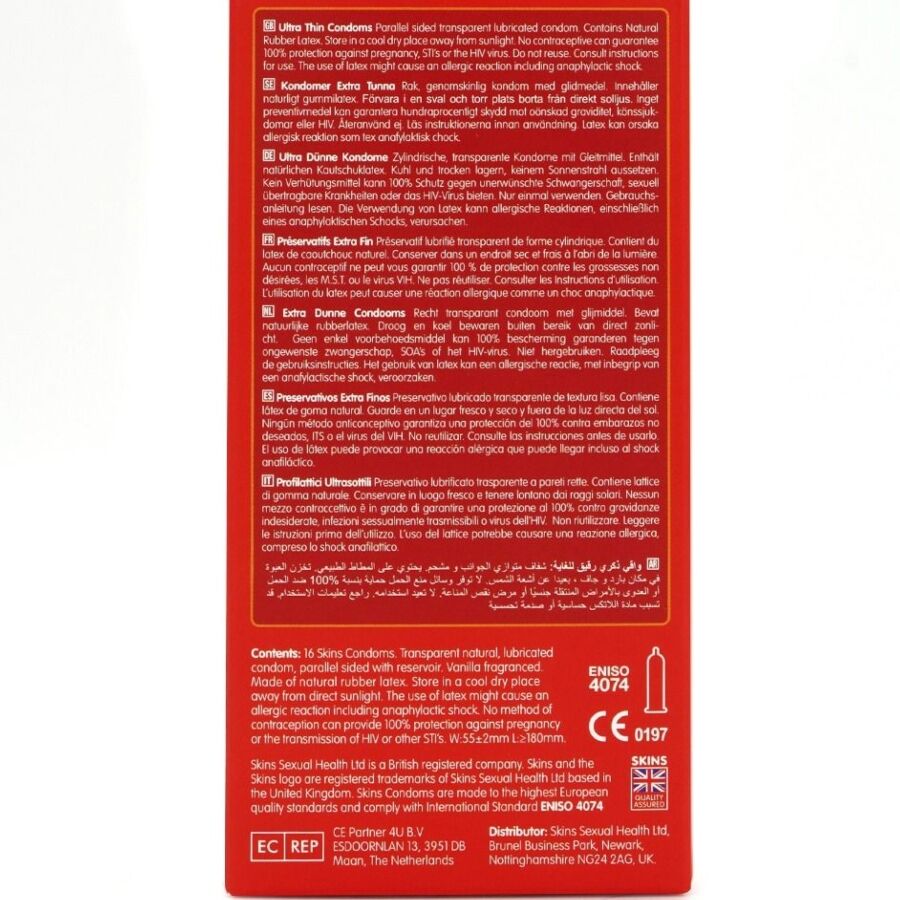 SKINS - ULTRA THIN PREMIUM CONDOMS PACK 16 - Image 4