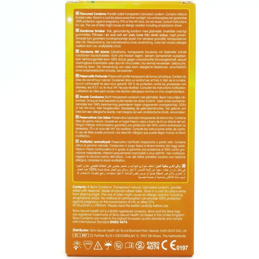 SKINS - BANANA PREMIUM CONDOMS PACK 8 - Image 4