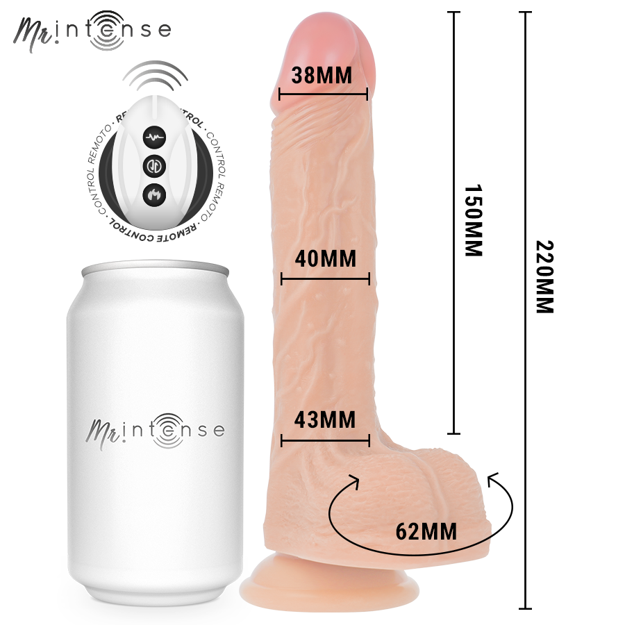 MR INTENSE - BROSNAN REALISTIC PENIS REMOTE CONTROL 22 CM -O- 4 CM – Bild 4