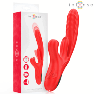 INTENSE - KAROL MULTIFUNCTION VIBRATOR THRUST  STIMULATION  STIMULATING WAVES RED