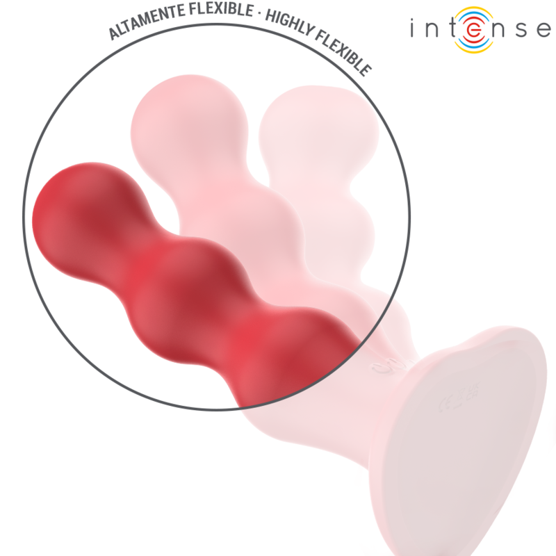 INTENSE - CODY VIBRATOR WITH SUCTION CUP RED REMOTE CONTROL - Image 5