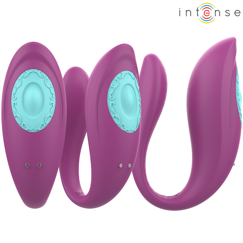 INTENSE - ANNIE U-SHAPED VIBRATOR AND STIMULATOR PURPLE REMOTE CONTROL - Image 3