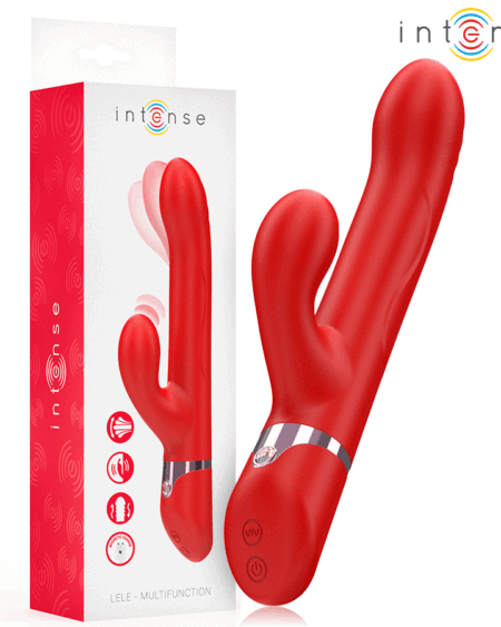 INTENSE - LELE MULTIFUNCTION VIBRATOR ROTATING  OSCILLATION  STIMULATION RED