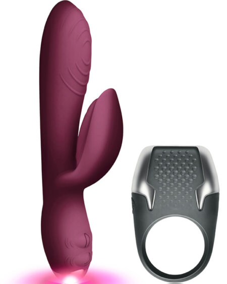 CLIMAXIMUM - LAMOUR KIT RABBIT VIBRATOR + LED COCK RING