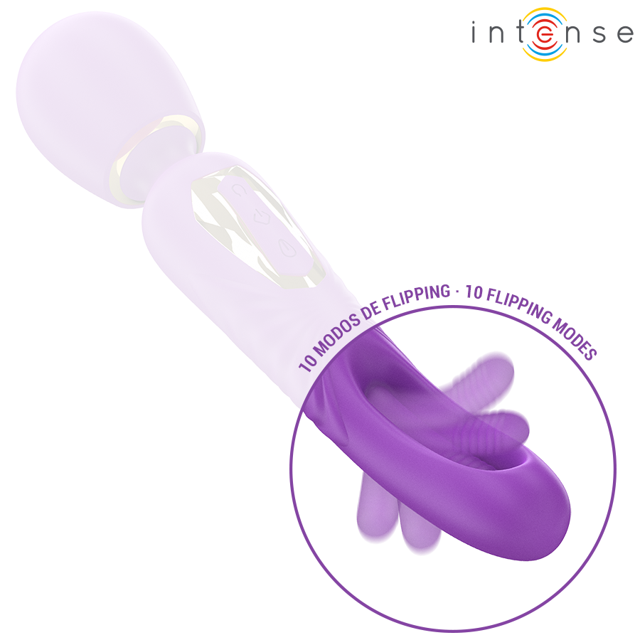 INTENSE - CHRISTY VIBRATING WAND WITH FLIPPING TONGUE - Image 3