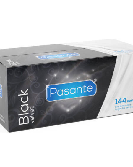 PASANTE - BLACK VELVET CONDOMS BOX 144 UNITS