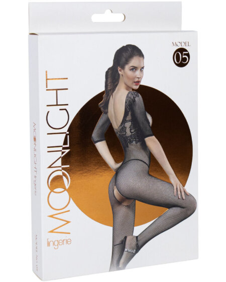MOONLIGHT - MODEL 5 BODYSTOCKING BLACK ONE SIZE