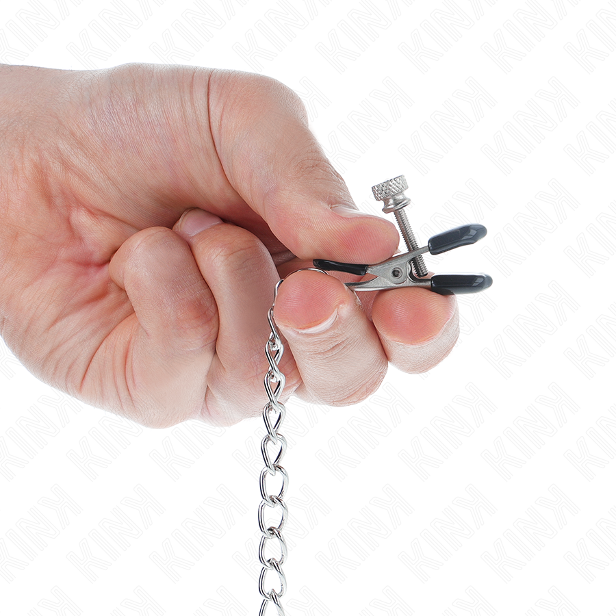 KINK - FLAT CHAIN NIPPLE CLAMPS SILVER 34 CM - Image 4