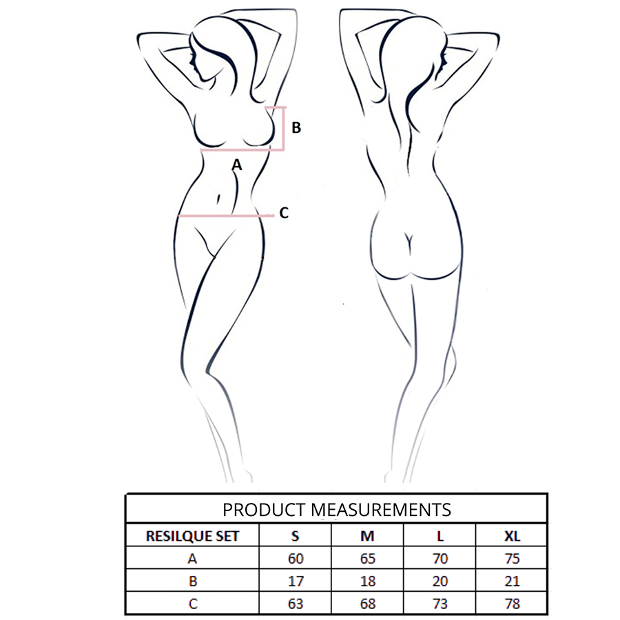 PASSION - RESILQUE BRA + THONG SET WHITE S/M – Bild 4