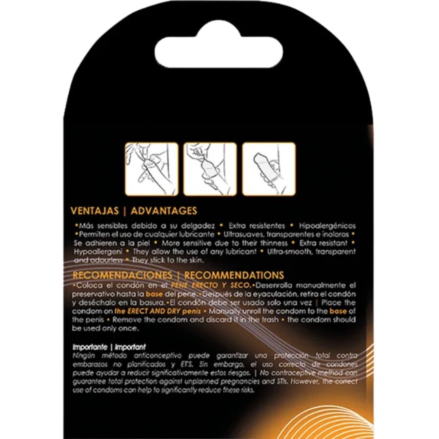 UNIQ - CLASSIC LATEX FREE CONDOMS 3 UNITS - Image 2