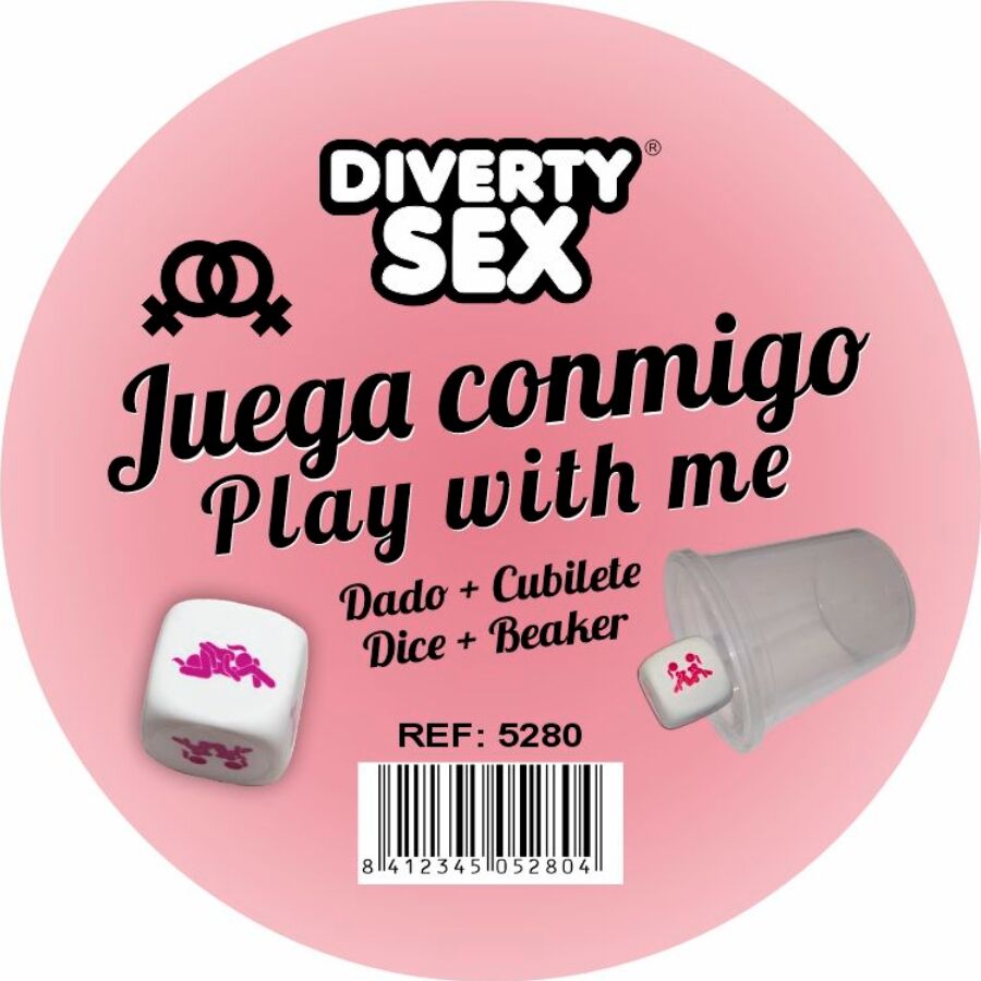 DIABLO PICANTE - WEISSER HARTER WÜRFEL MIT FRAUENPOSITIONEN UND WÜRFEL