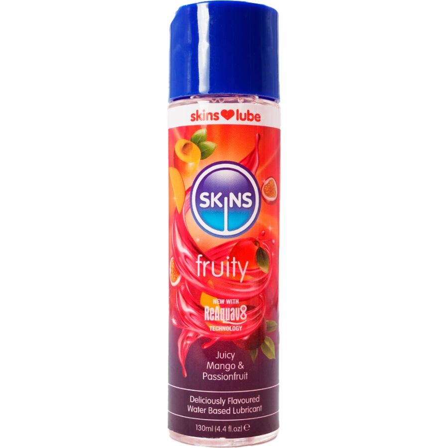 SKINS - FRUITY WATER-BASED LUBRICANT MANGO  PASSION FRUIT 130 ML