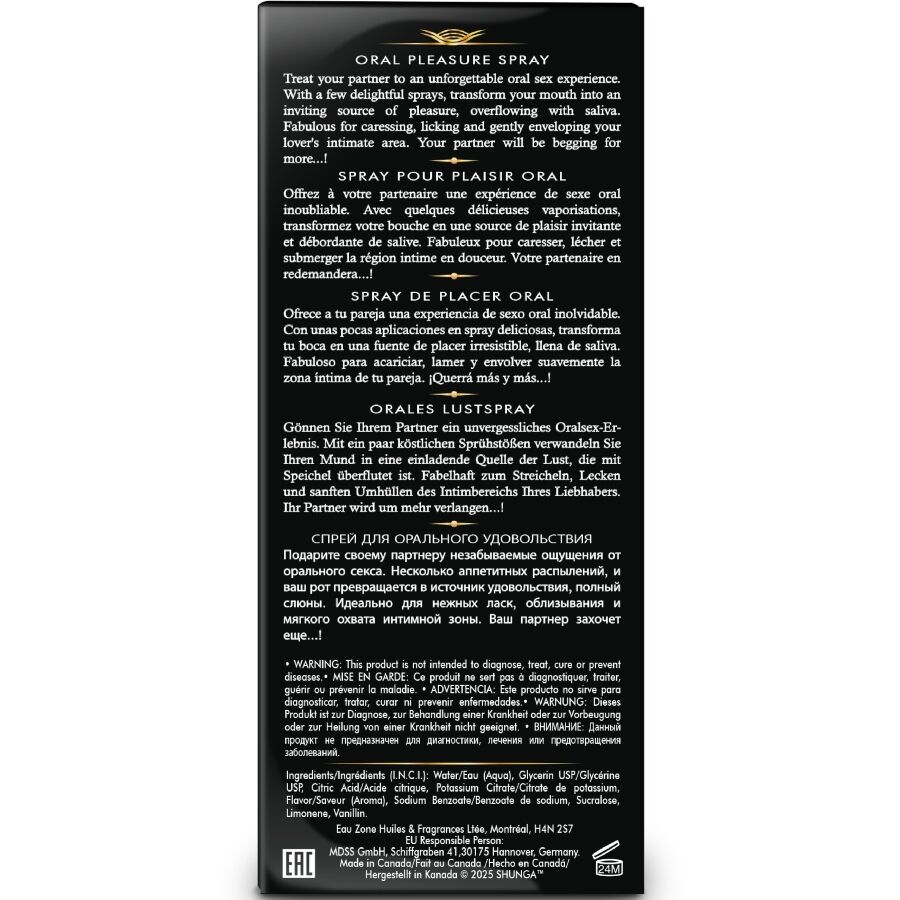 SHUNGA - WAVES PLEASURE SPRAY ORAL SEDUCTIVE WATERMELON 20 ML - Image 4