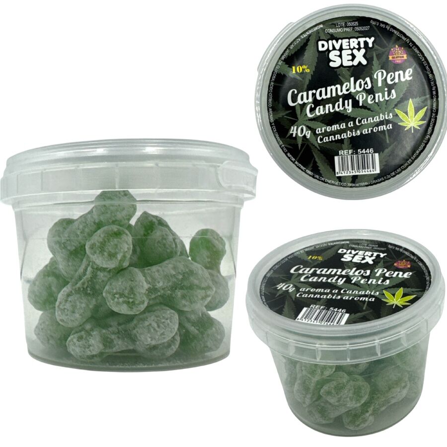 DIABLO GOLOSO - 20 PENIS CANDIES CANNABIS AROMA