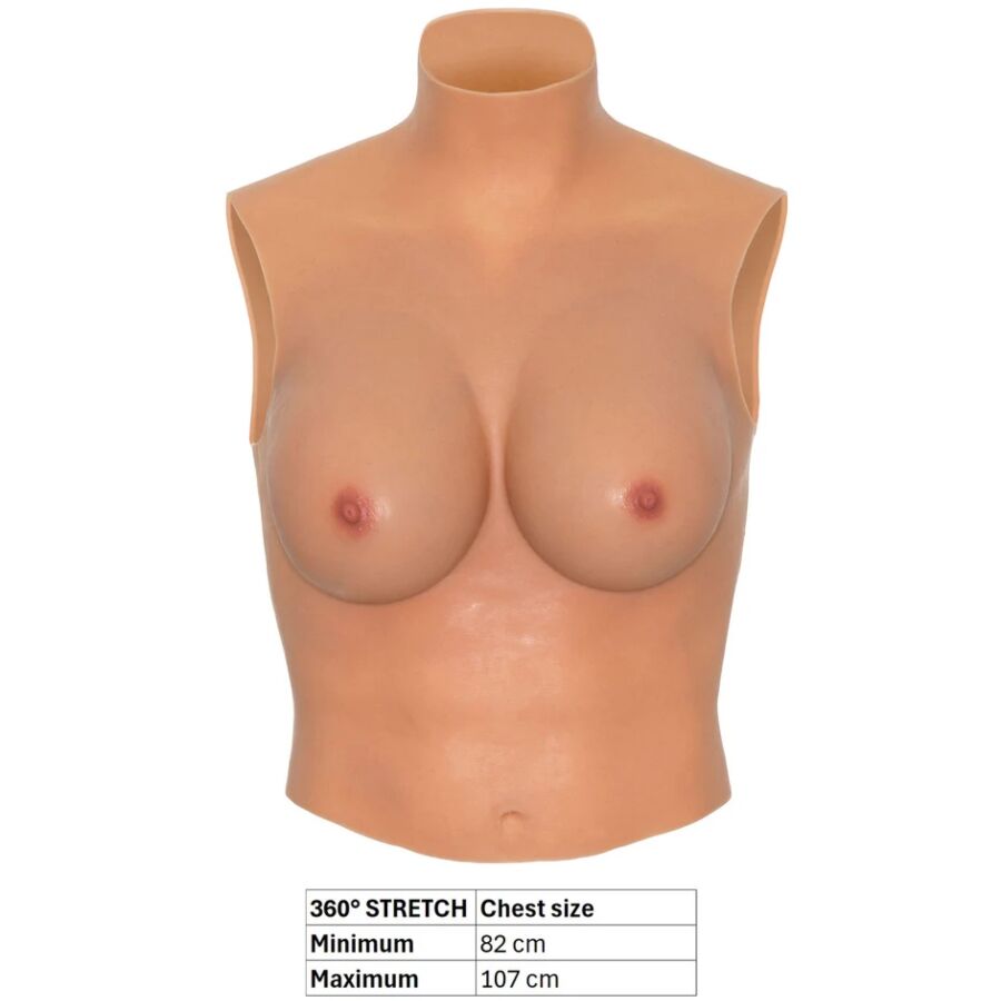 HIDDEN DESIRE - ALTER EGO WEARABLE BREAST SHIRT D-CUP FLESH - Image 5