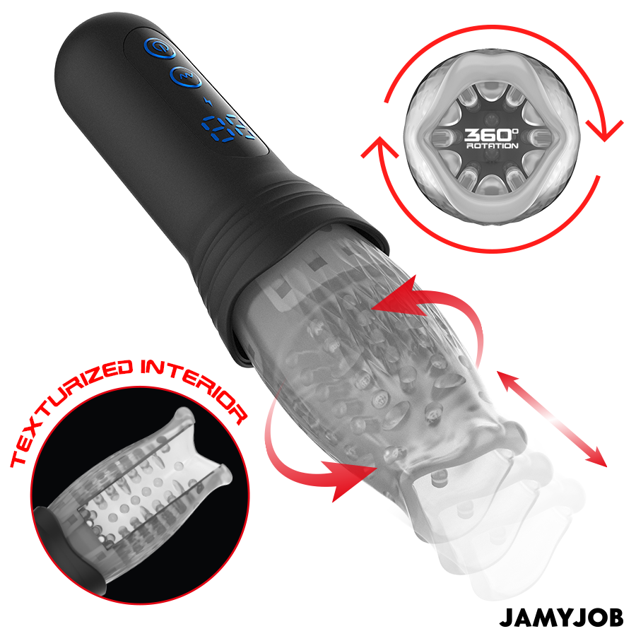 JAMYJOB - SPINJOB 2.0 MASTURBATOR WITH THRUSTING AND ROTATION - Image 3