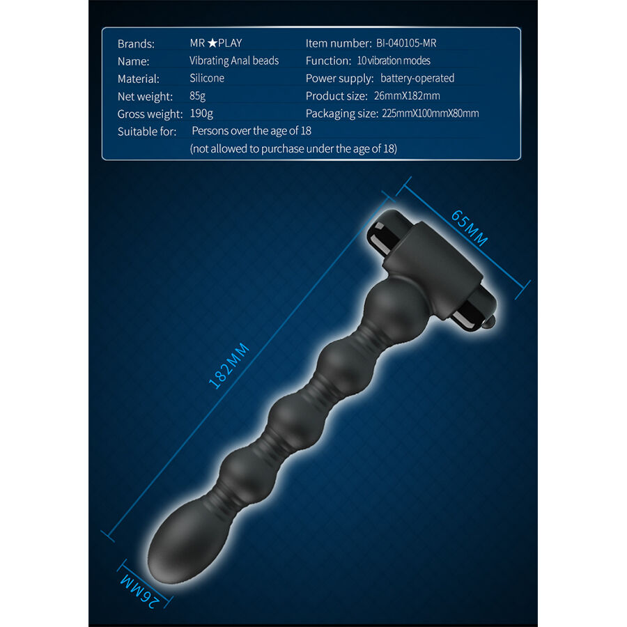 MR PLAY - VIBRATING ANAL PLUG MASSAGER - Image 5