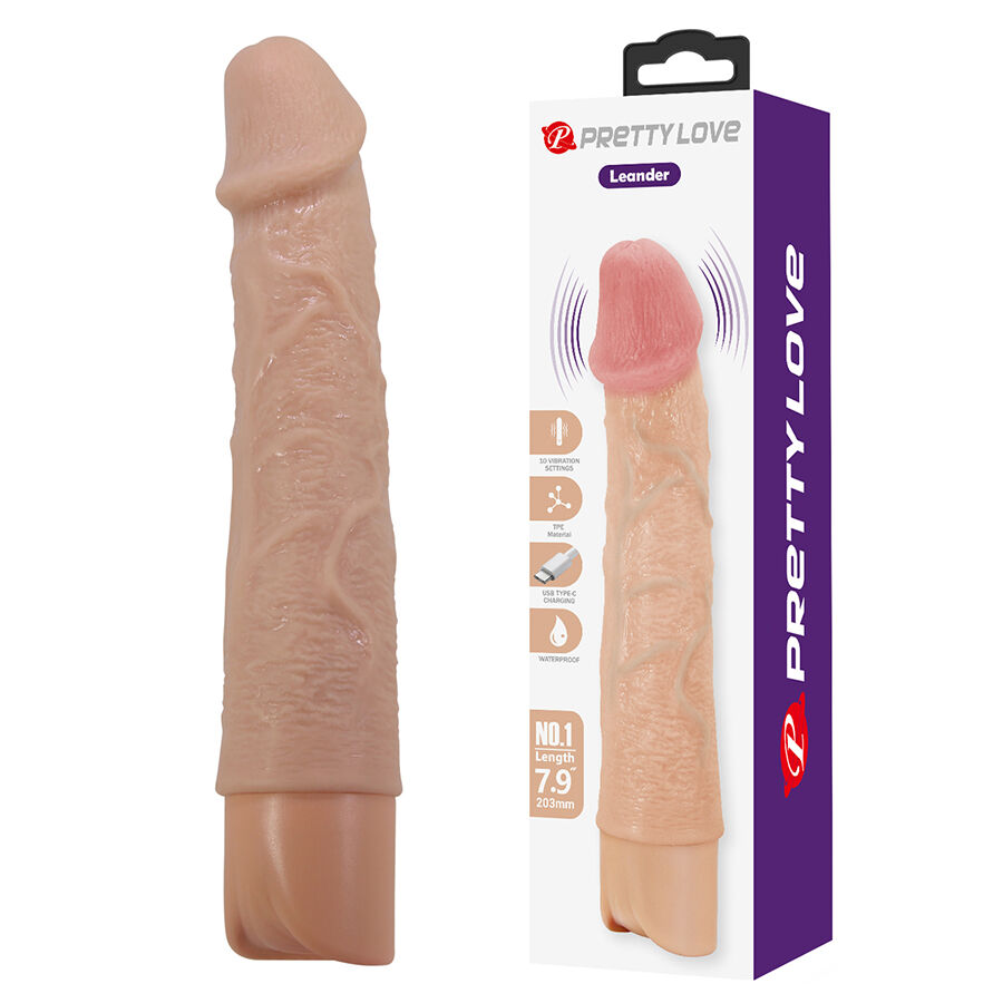 PRETTY LOVE - LEANDER FLEXIBLE REALISTIC VIBRATOR