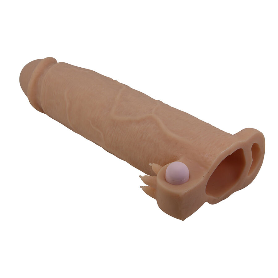 PRETTY LOVE - XERXES PENIS SLEEVE WITH CLITORAL STIMULATOR AND VIBRATION - Image 3