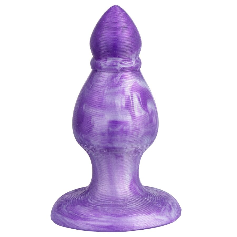 SILEXD - QUEEN ANAL PLUG FANTASY LIQUID SILICONE THERMOREACTIVE PURPLE 9.2 CM - Image 3