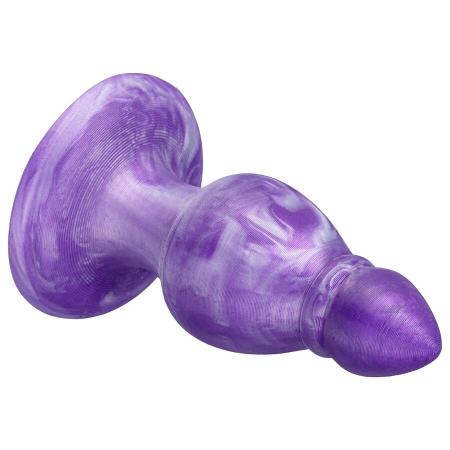 SILEXD - QUEEN ANAL PLUG FANTASY LIQUID SILICONE THERMOREACTIVE PURPLE 9.2 CM - Image 4
