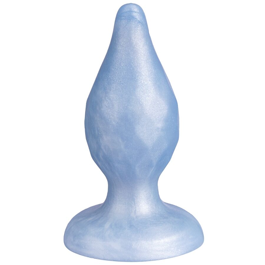 SILEXD - DIAMOND ANAL PLUG FANTASY LIQUID SILICONE THERMOREACTIVE PEARL BLUE 9.2 CM - Image 3