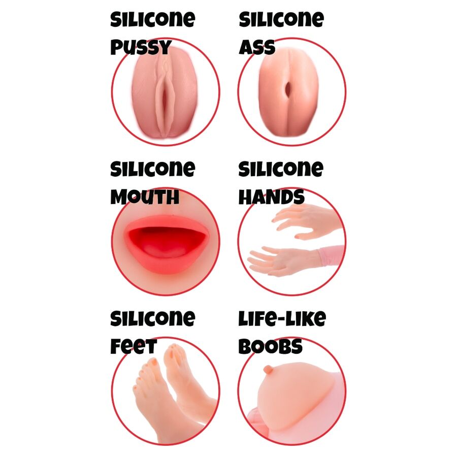 HIDDEN DESIRE - LUSTY LOLA INFLATABLE DOLL 145 CM - Image 3