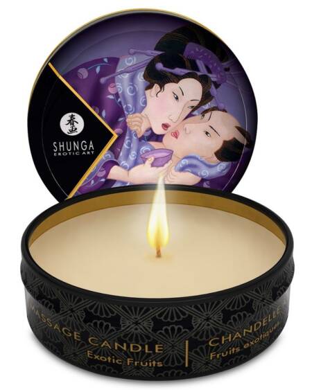 SHUNGA - MINI CARESS BY CANDELIGHT EXOTIC FRUITS MASSAGE CANDLE 30 ML