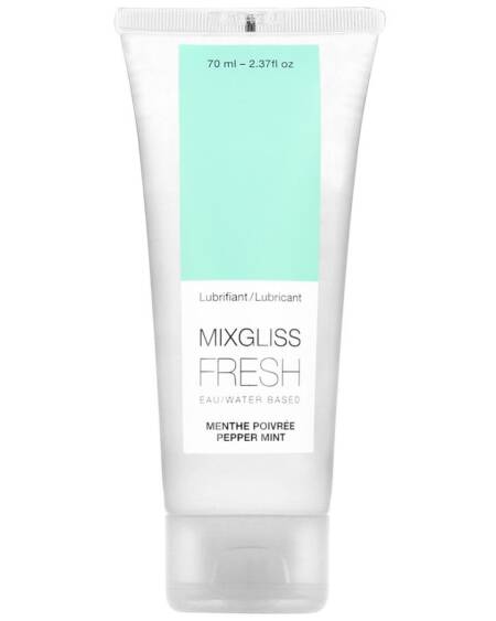 MIXGLISS - WATER BASED LUBRICANT EFFECT COLD MINT FLAVOR 70 ML