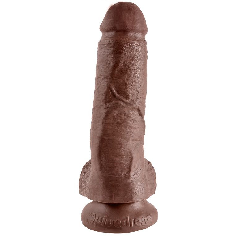 KING COCK 8" COCK BROWN WITH BALLS 20.3 CM - Image 2