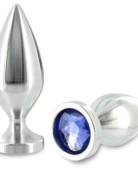 METAL HARD - ANAL PLUG ALIMINUM CRYSTAL COLOR SMALL 5.71 CM