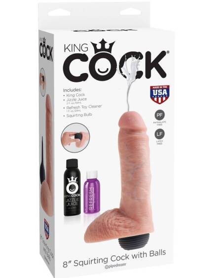 KING COCK - REALISTIC NATURAL EJACULATOR PENIS 20.32 CM