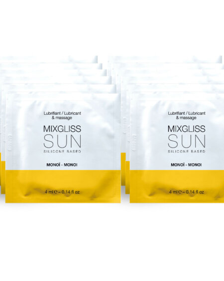 MIXGLISS - SILICONE BASED LUBRICANT AROMA MONOI 12 SINGLE DOSE 4ML