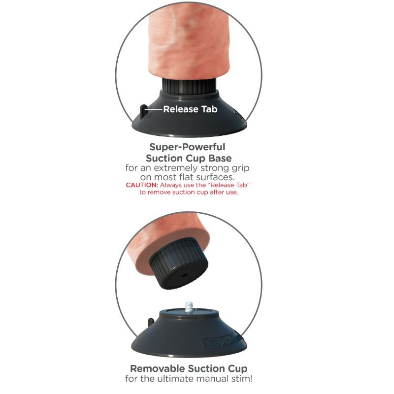 KING COCK - 23 CM VIBRATING COCK FLESH - Image 4