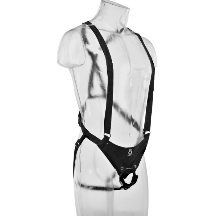 KING COCK - 28 CM HOLLOW STRAP-ON SUSPENDER SYSTEM FLESH - Image 5