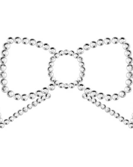 BIJOUX - MIMI BOW SILVER NIPPLE COVERS