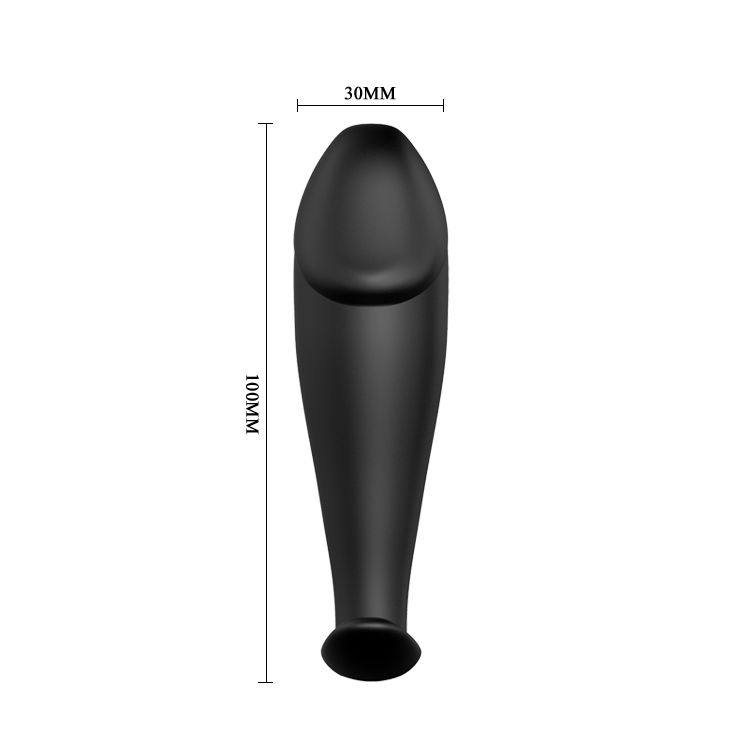 PRETTY LOVE - SILICONE ANAL PLUG PENIS FORM AND 12 VIBRATION MODES BLACK - Image 4