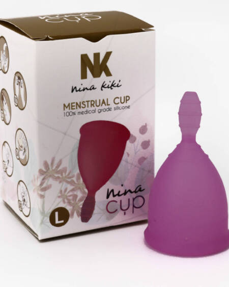 NINA KIKÍ - MENSTRUAL CUP PURPLE SIZE L 6 + 1 FREE
