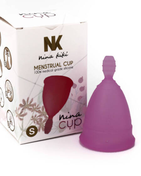 NINA KIKÍ - MENSTRUAL CUP PURPLE SIZE S 6 + 1 FREE