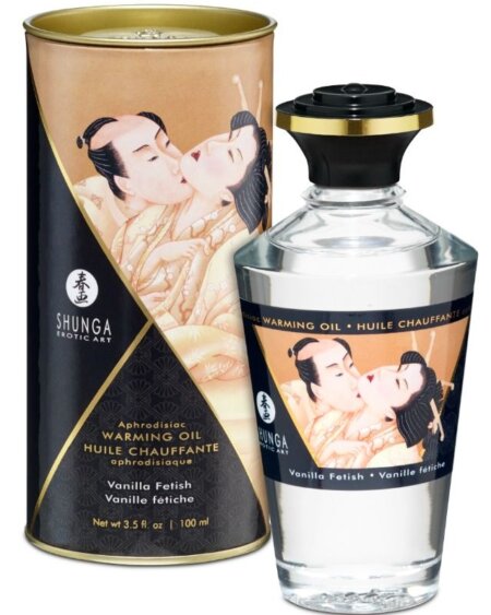 SHUNGA - FETISH VANILLA FLAVOR HEAT EFFECT MASSAGE OIL 100 ML