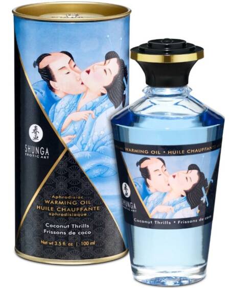 SHUNGA - COCONUT FLAVOR HEAT EFFECT MASSAGE OIL 100 ML