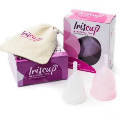 IRISCUP - SMALL PINK MONTH CUP A + FREE STERILIZER BAG – Bild 3