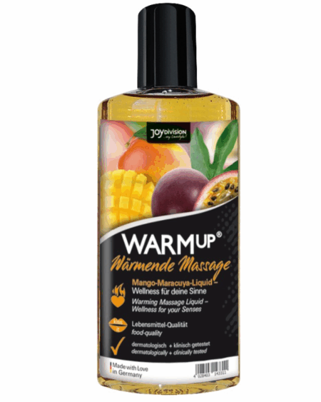 JOYDIVISION AQUAGLIDE - WARMUP MANGO AND MARACUYA MASSAGE OIL 150 ML