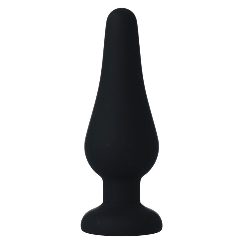 INTENSE - ANAL PLUG PIPO M BLACK SILICONE 11 CM - Image 2