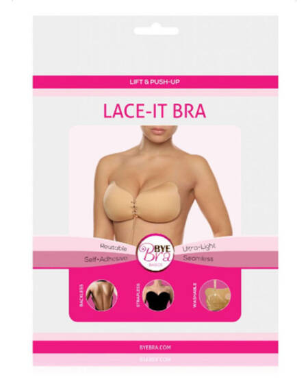 BYE-BRA - LACE-IT ENHANCEMENT PUSH-UP BEIGE CUP C